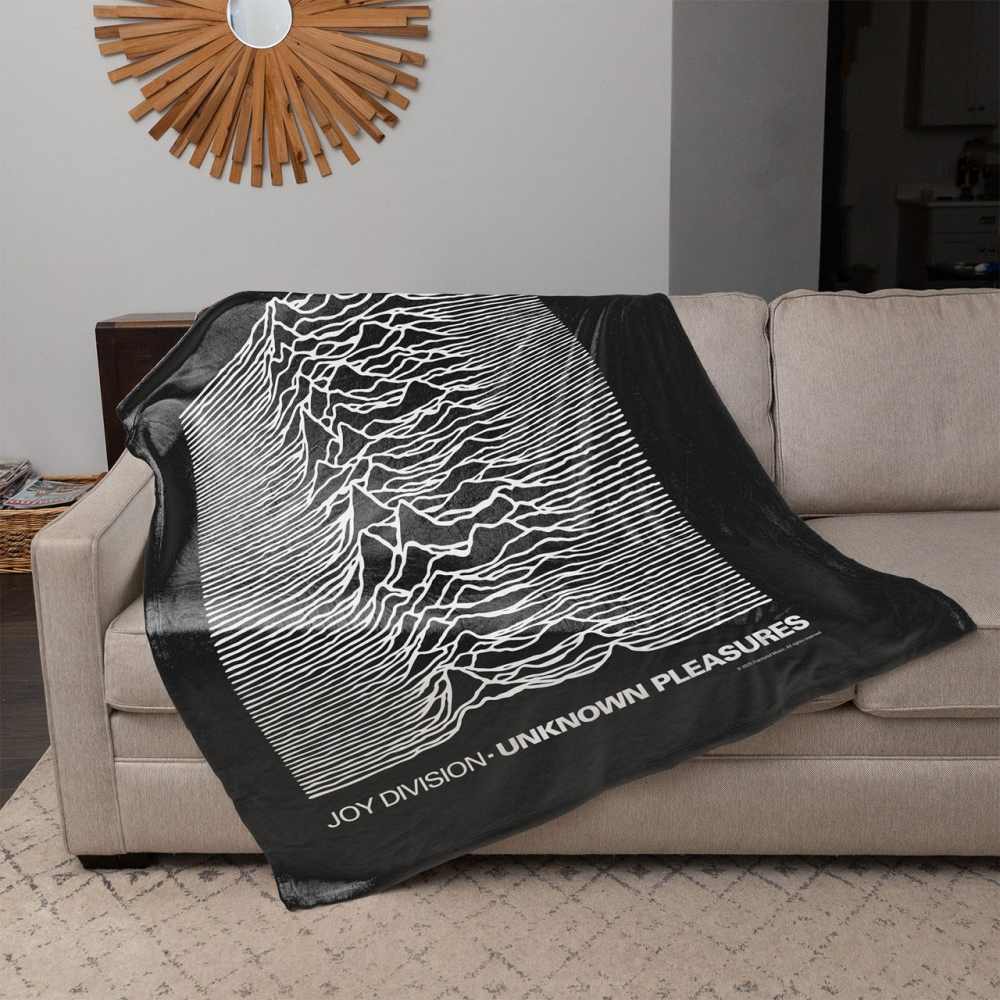 Rocksax Joy Division - Unknown Pleasures Couverture - Noir/Blanc